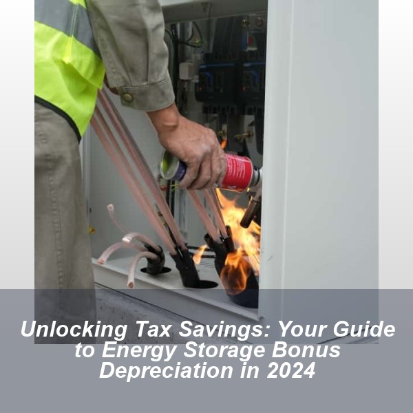Unlocking Tax Savings: Your Guide to Energy Storage Bonus Depreciation in 2024